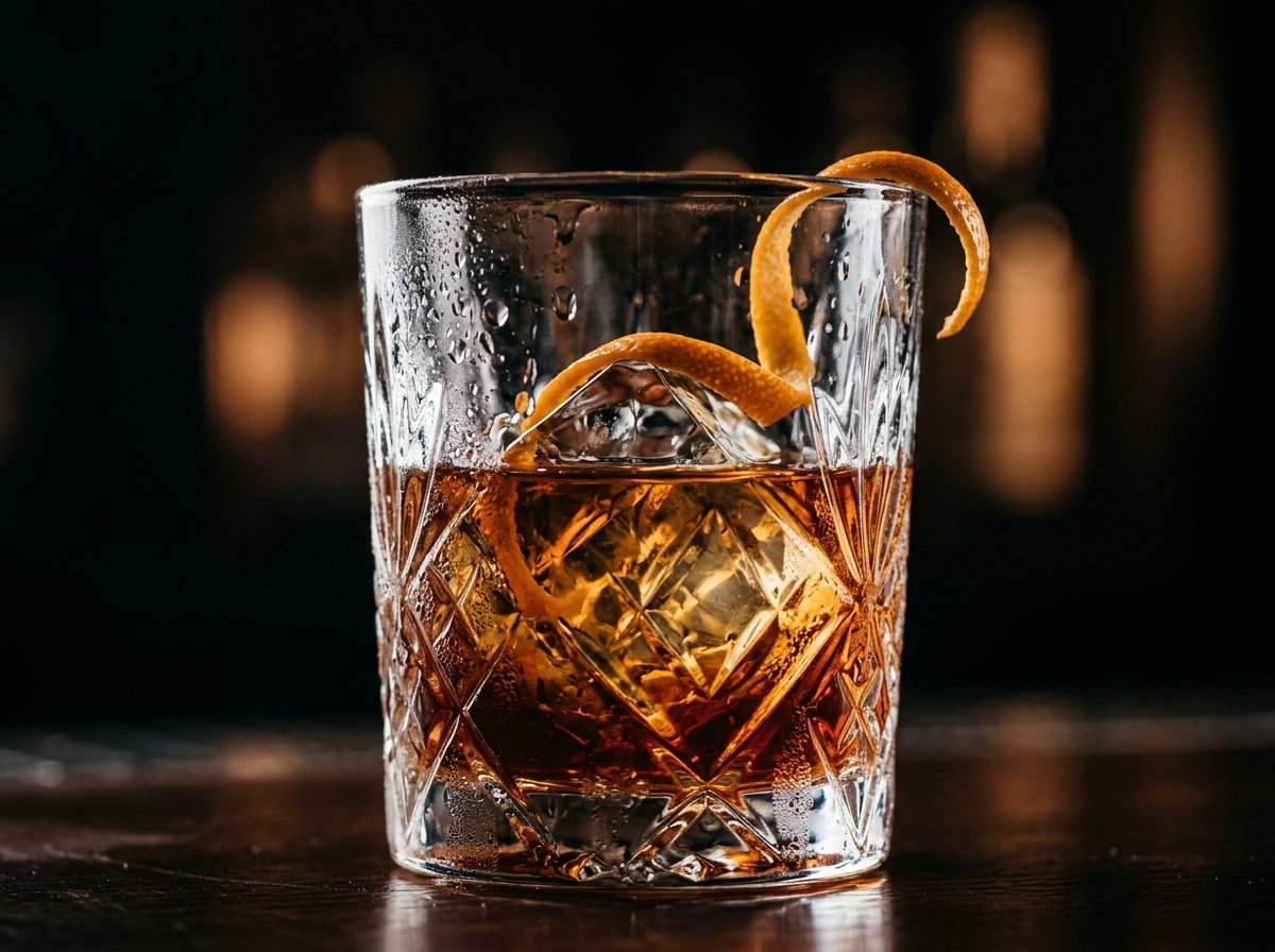 Kristalleis und Cocktail-Reflexion im Detail