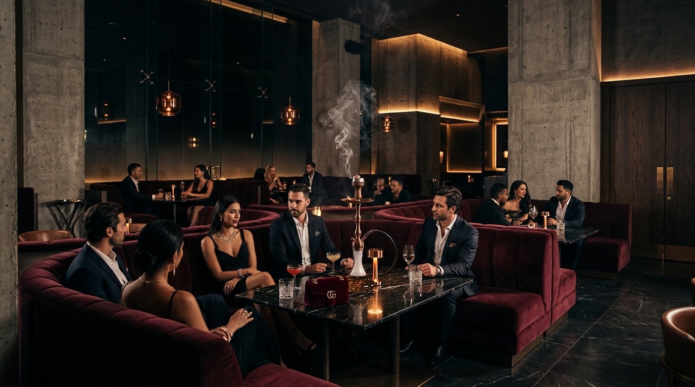 Gäste und Barstimmung bei OU D'BAR